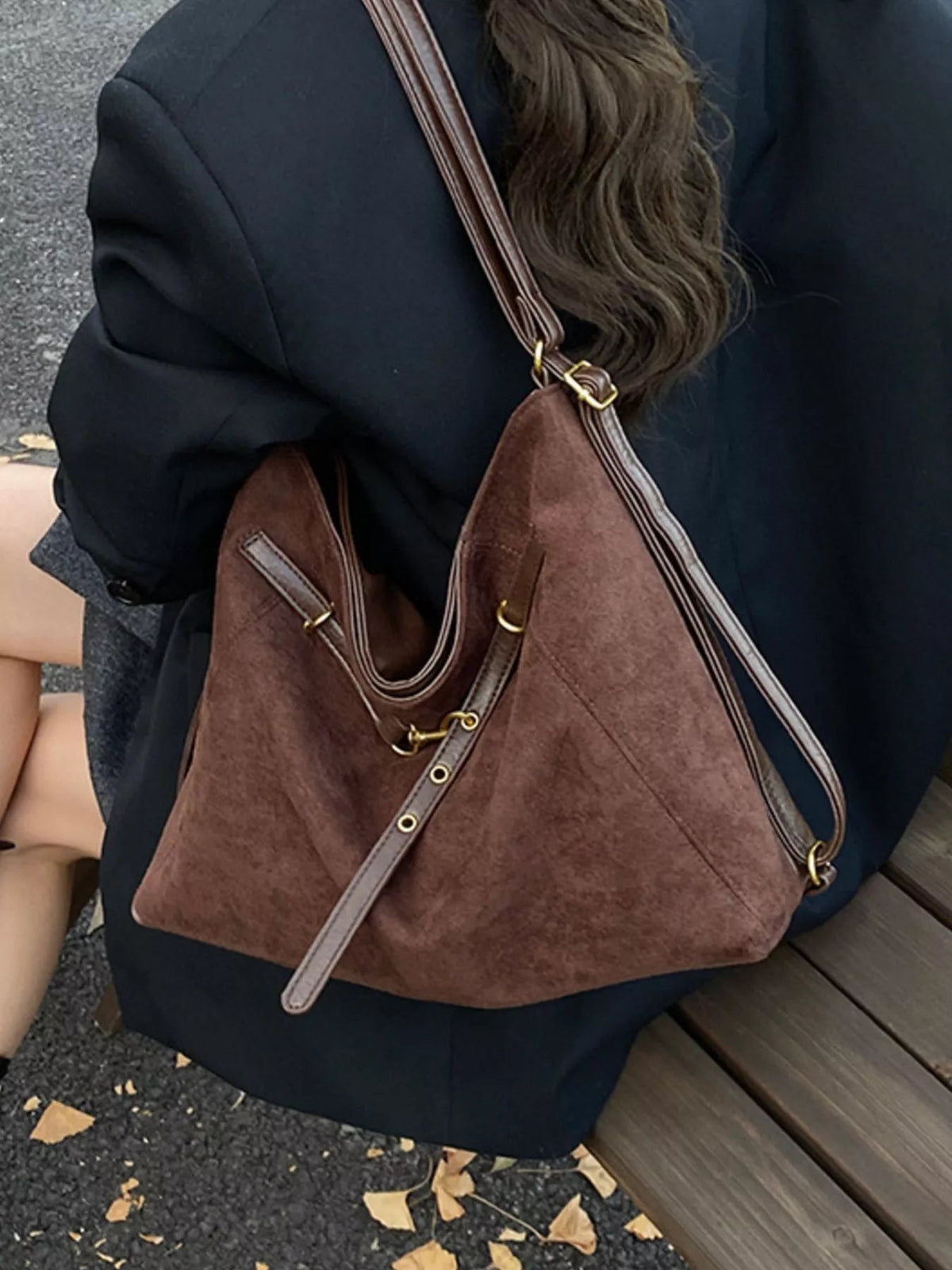 Vintage Suede Tote Bag - TheMomCo.