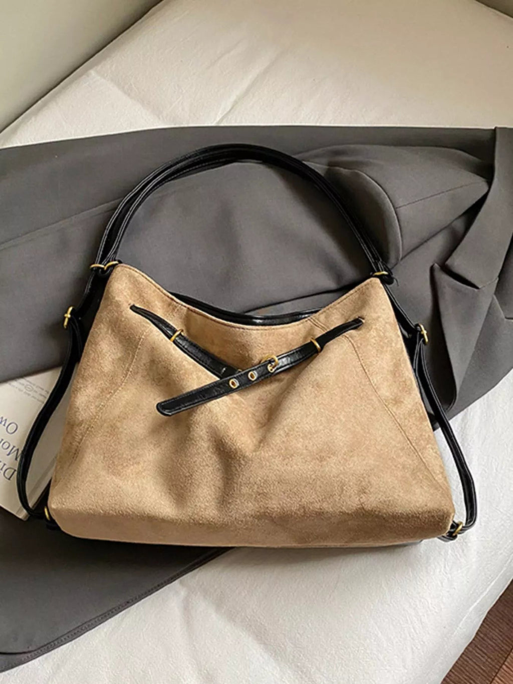 Vintage Suede Tote Bag - TheMomCo.