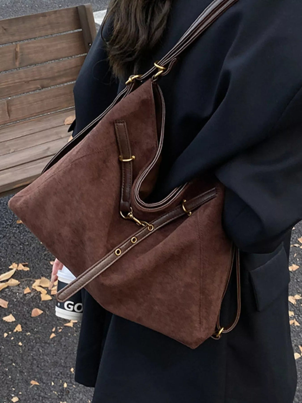 Vintage Suede Tote Bag - TheMomCo.