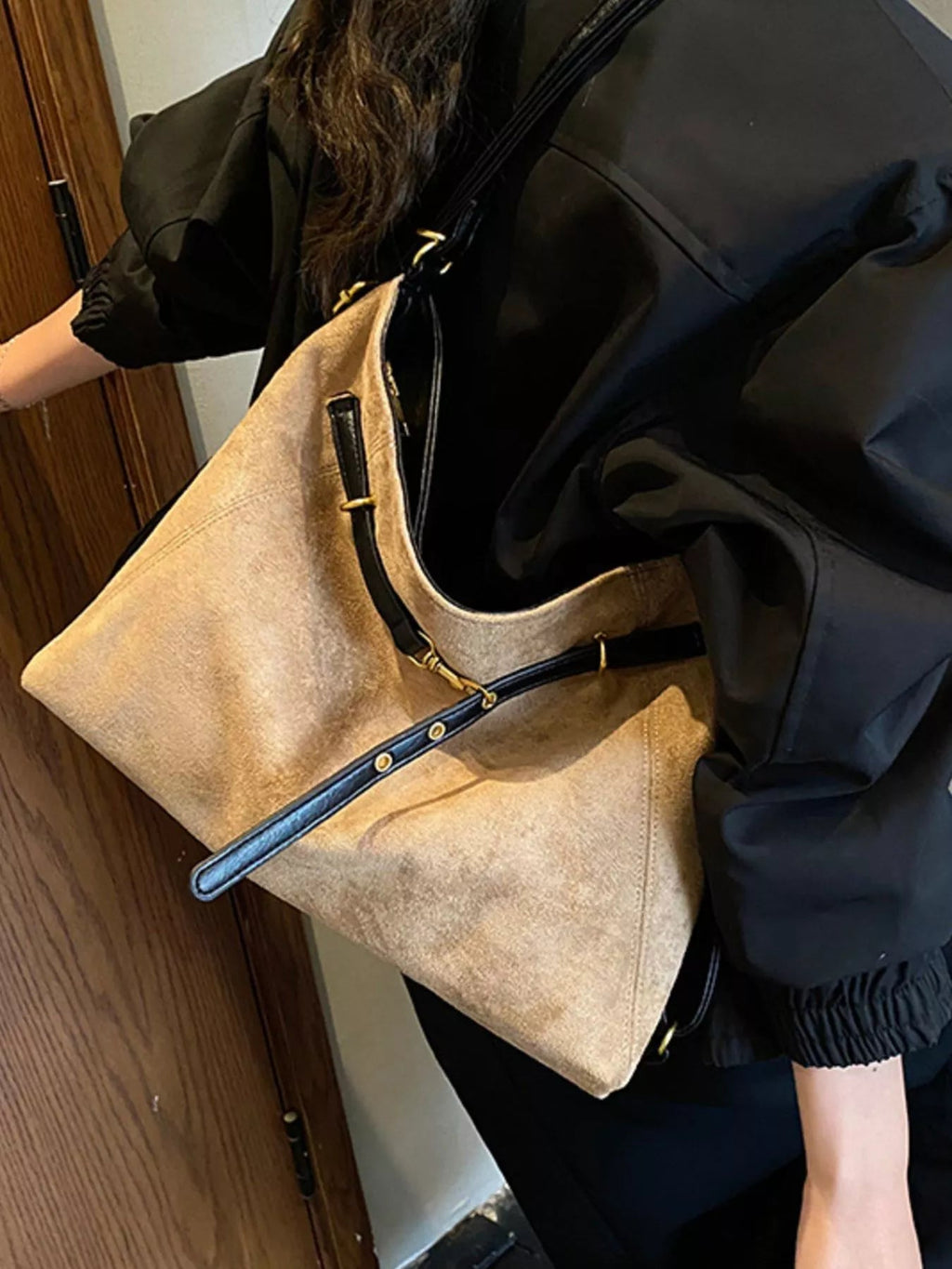 Vintage Suede Tote Bag - TheMomCo.