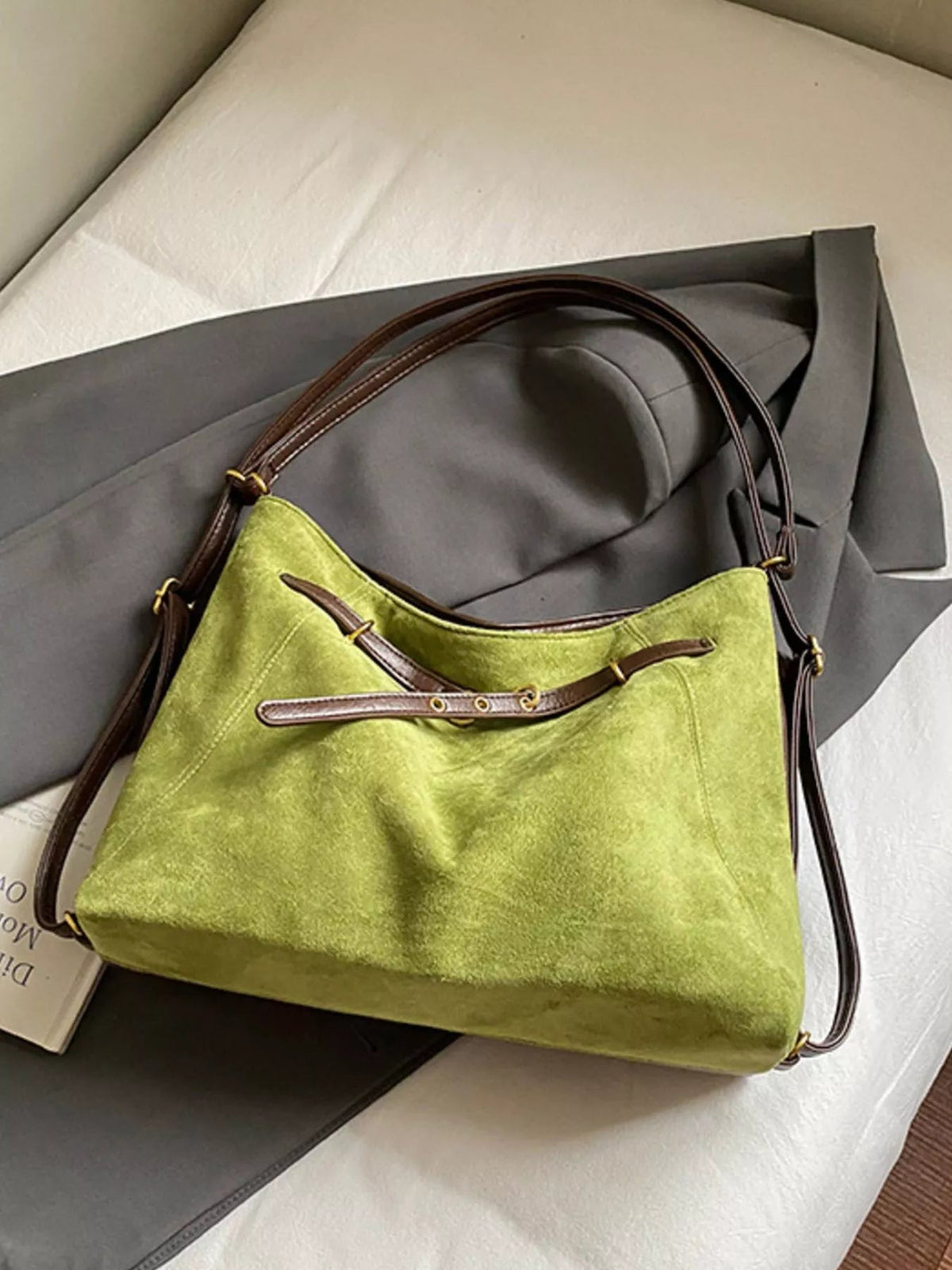 Vintage Suede Tote Bag - TheMomCo.