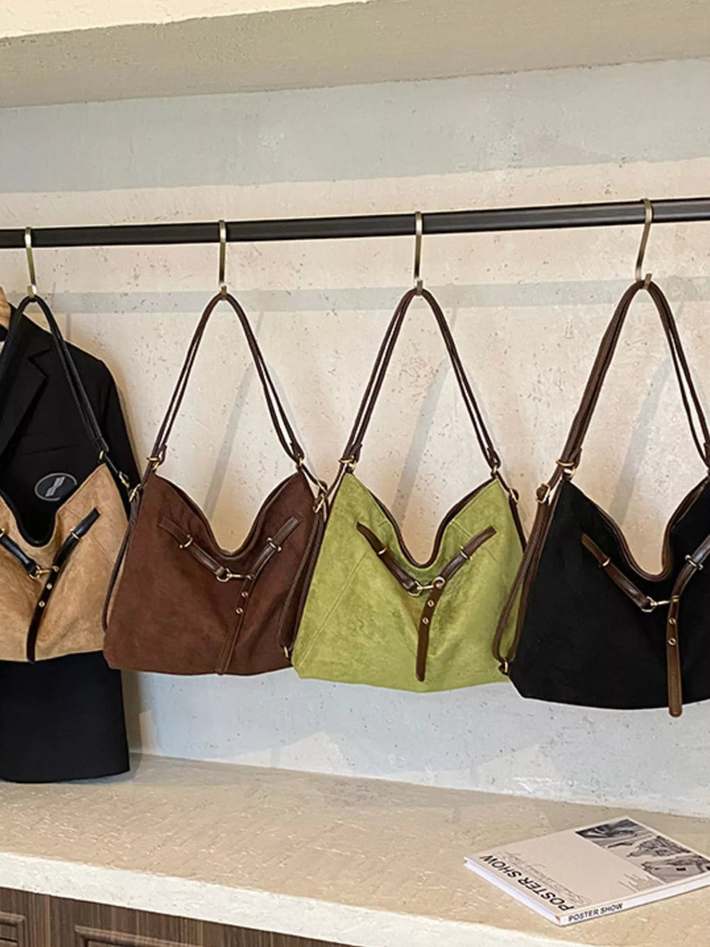 Vintage Suede Tote Bag - TheMomCo.