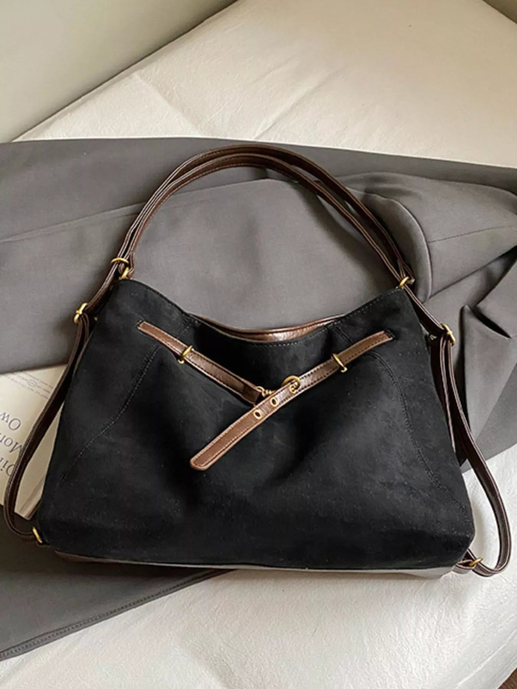 Vintage Suede Tote Bag - TheMomCo.