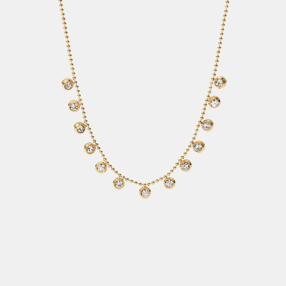 Zircon 18K Gold-Plated Necklace - TheMomCo.