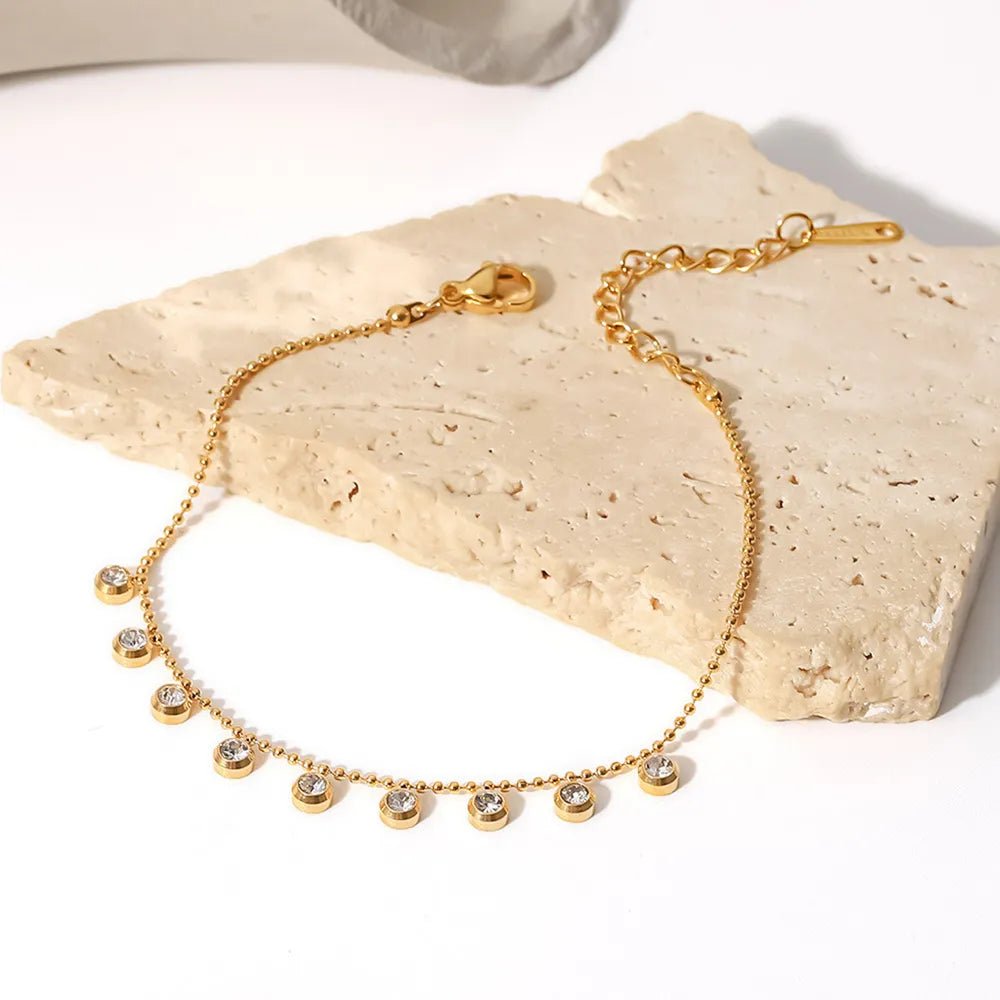 Zircon 18K Gold-Plated Necklace - TheMomCo.